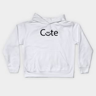 Cute being cute artistic design Kids Hoodie